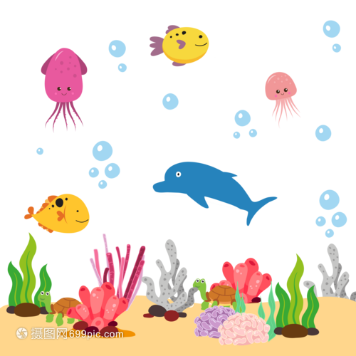 海洋生物邊框